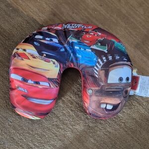 Disney Cars U-Shaped Travel Pillow - Red, Blue, Brown